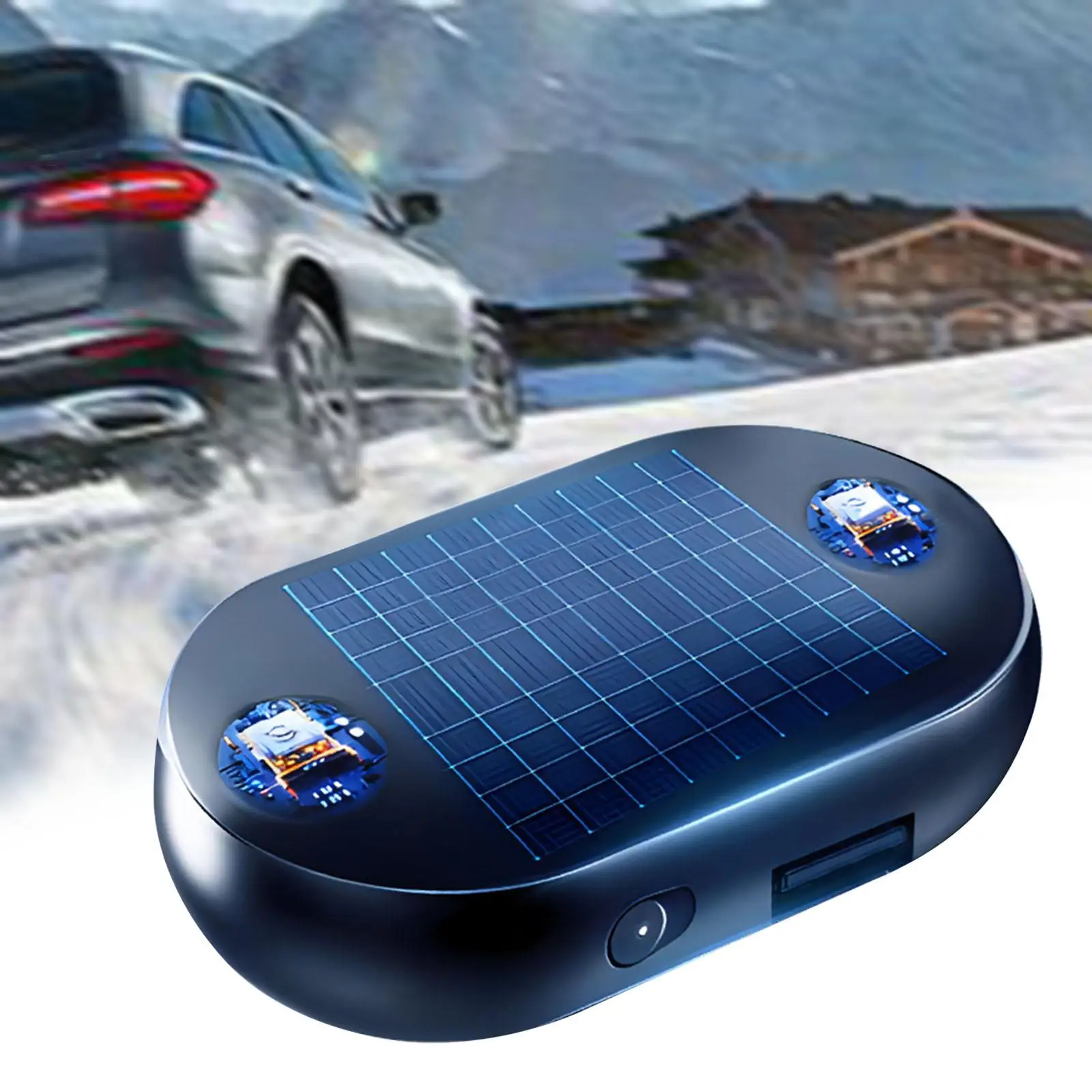 Car Snow Antifreeze Tool Solar Panel Anti Ice Instrument Anti Freeze Compact Car Antifreeze Instrument for Auto Truck Car SUV