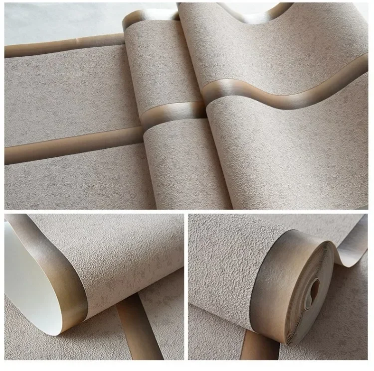 الحديثة شريط خلفية غير المنسوجة سميكة ديكور المنزل تقليد جلد الأيل خلفية ديكور غرفة نوم غرفة المعيشة ثلاثية الأبعاد خلفية bocи #6