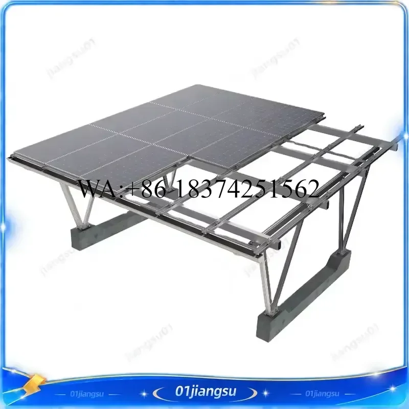 Wmwmnu Aluminum Solar Carport System Waterproof PV Mounting Structure for Car Parking Shade Rack Kit Ground Mount Solar Panel