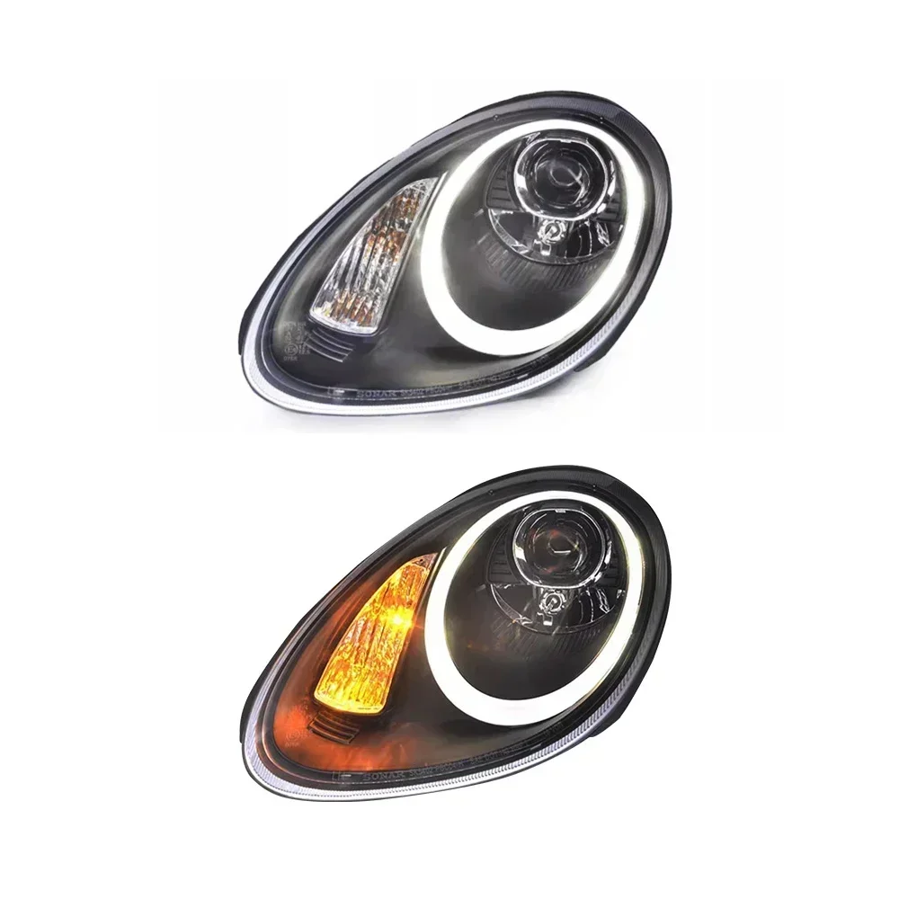 Car Headlights  taillamps For Porsche Boxster Cayman 2004-2008 987.1 LED DRL Signal Lamp Bi-xenon Lens Projector Auto Assembly