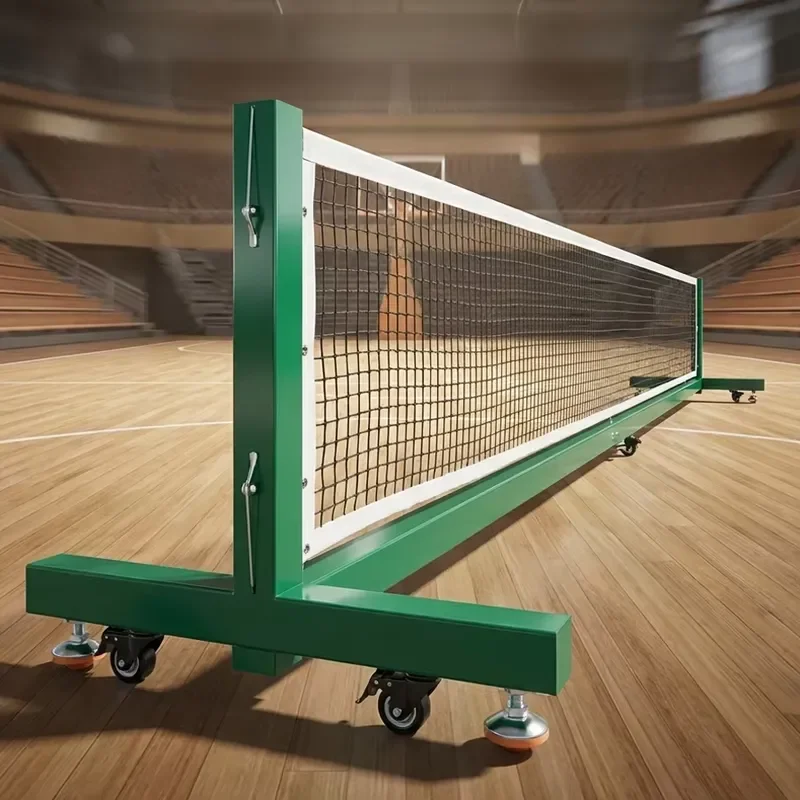 22ft Heavy Duty Portable Pickleball Net System with Wheels Standard Size Outdoor Court Set for Competition Training Backyard