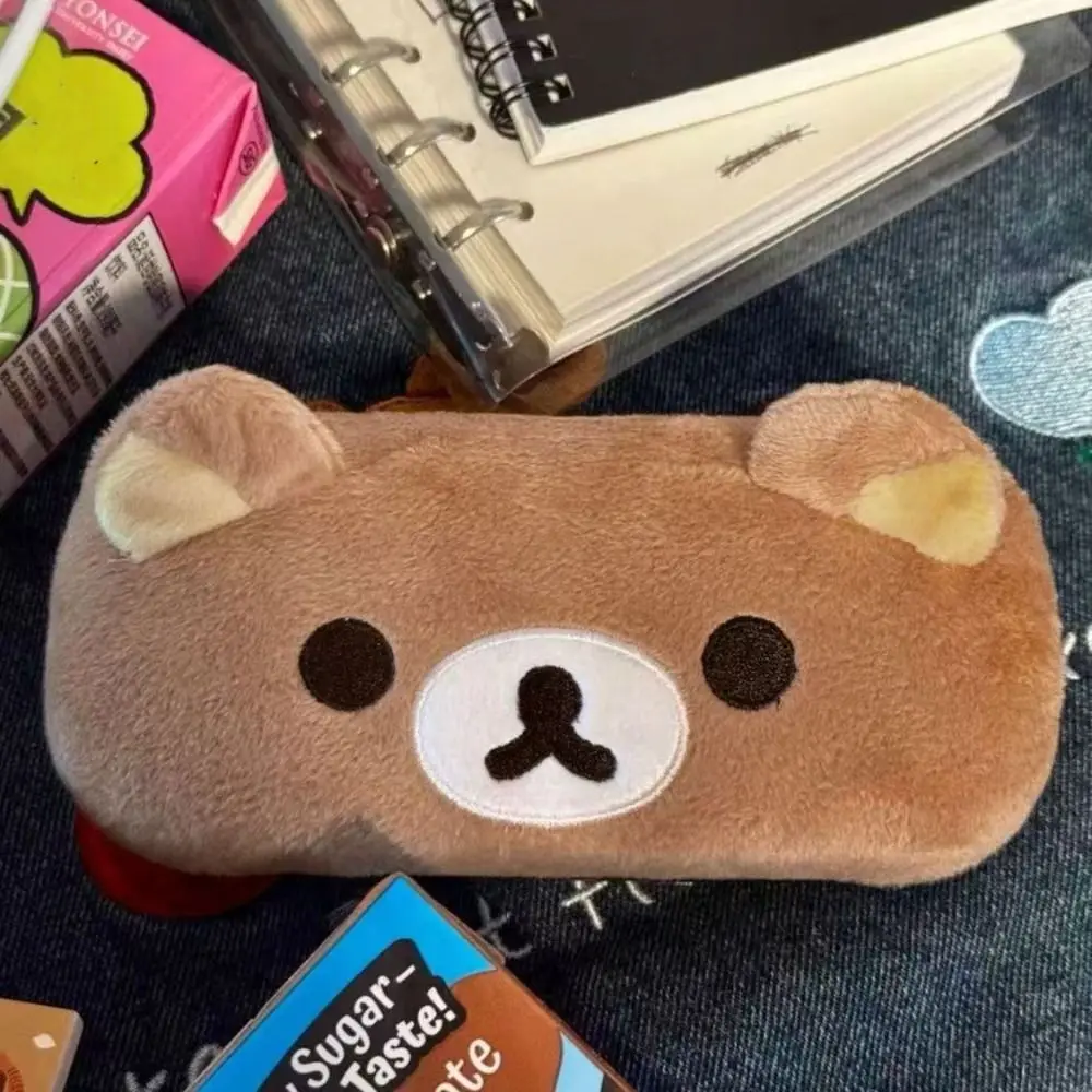

Cute Cartoon Bear Pencil Case Multifunctional Stationery Pouch Large Capacity Storage Bag