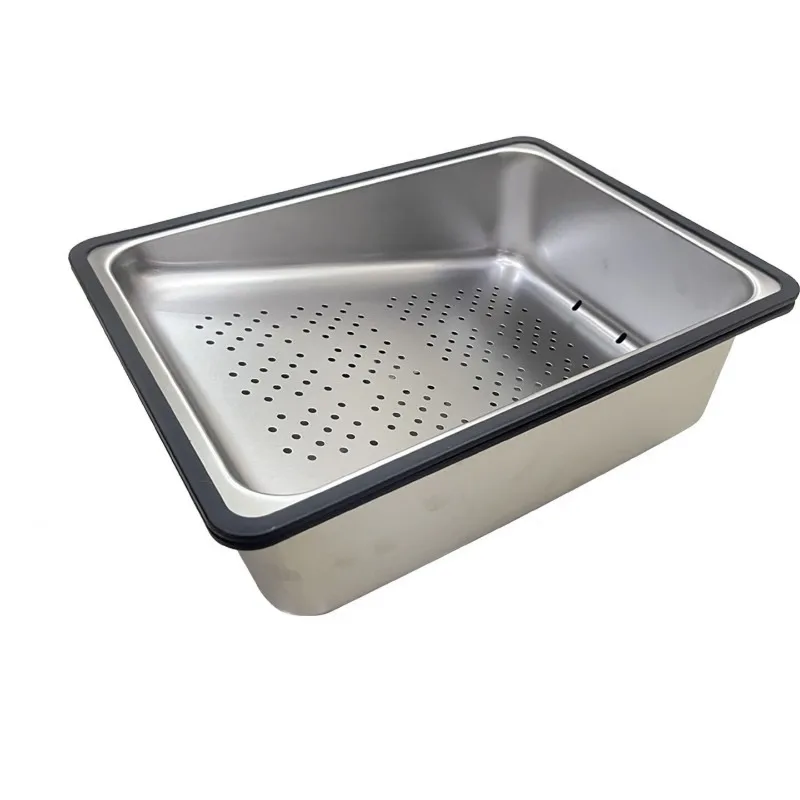 Stainless steel deepening basin in basin accessories multi-functional thawing drain basin set