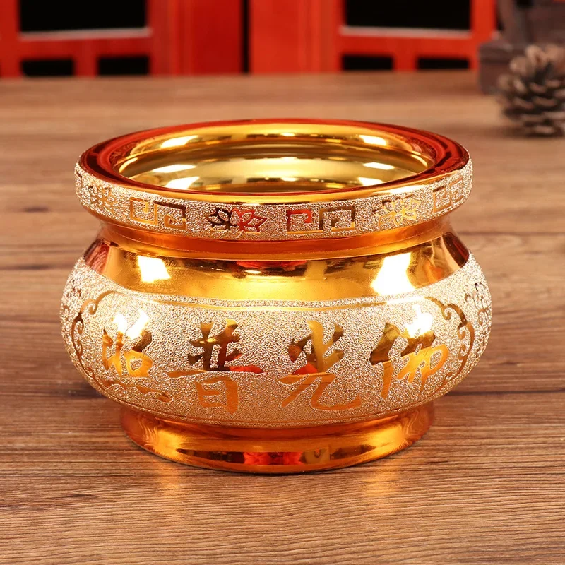 Ceramic Incense Burner Household Ancestral Hall Incense Burner Buddha Utensils Craft Decoration Zen Feng Shui