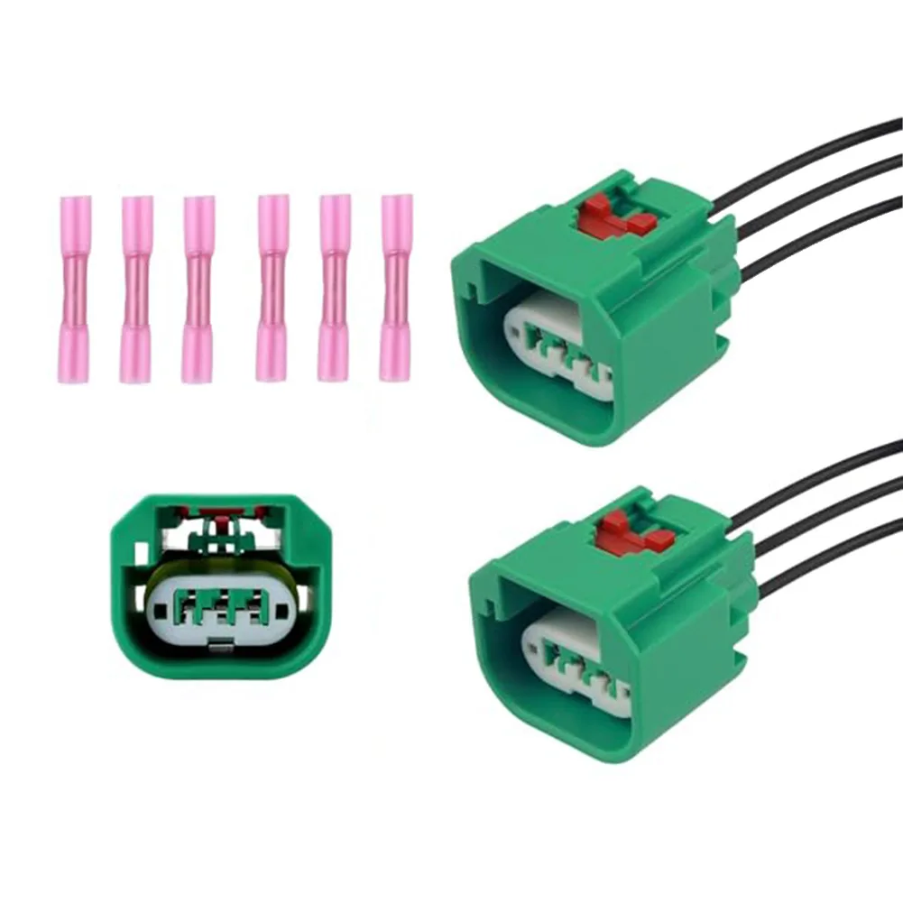 Headlight Socket Wiring Harness 2PCS with Terminals for Ram 68064997AA Compatible Models 2009-2014 and 2008-2022
