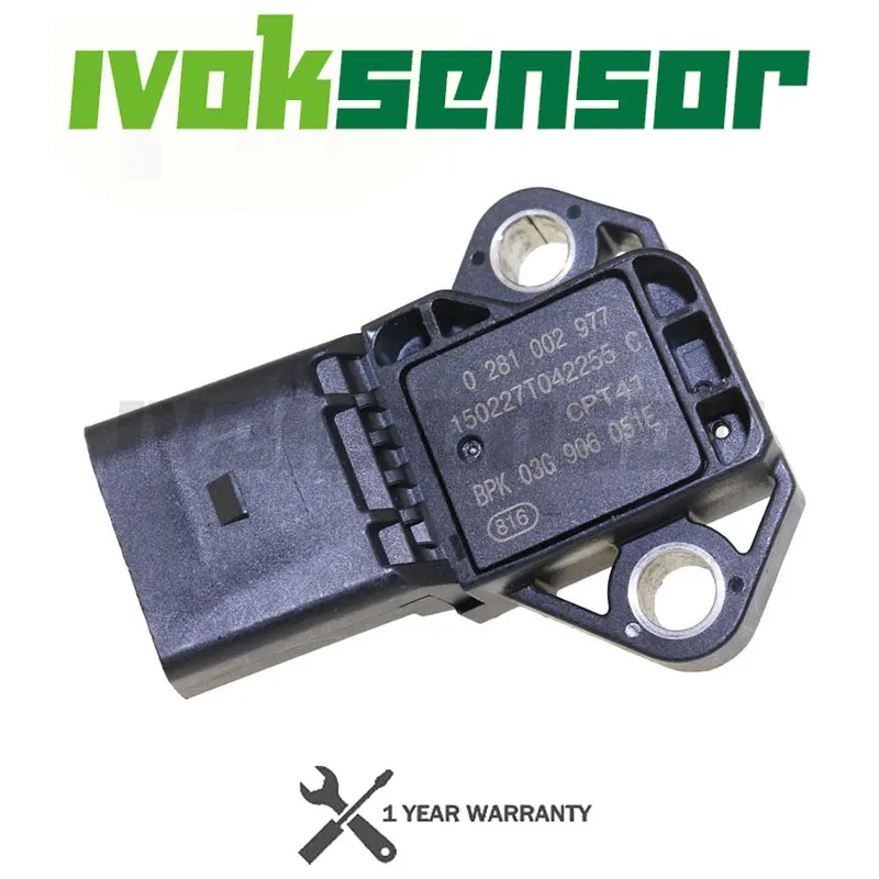 

MAP Sensor Manifold Absolute Intake Air Temp Turbo Boost Pressure For Audi A8 Q7 TT 2.0L 2.5L 3.0L 0281002977 03G906051E