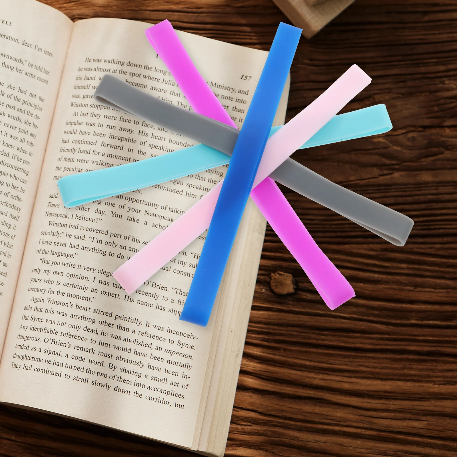 

20pcs Silicone Bands Elastic Straps Book Binding Pencil Case Silica Gel Stretchy Travel Notebooks Office Supplies Portable