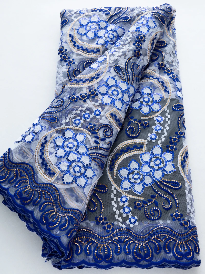 

Французская сетка, тюль, кружевная ткань, вышивка, 2025 г., высокое качество, 5 ярдов, африканская кружевная ткань с блестками, элегантное свадебное платье для женщин