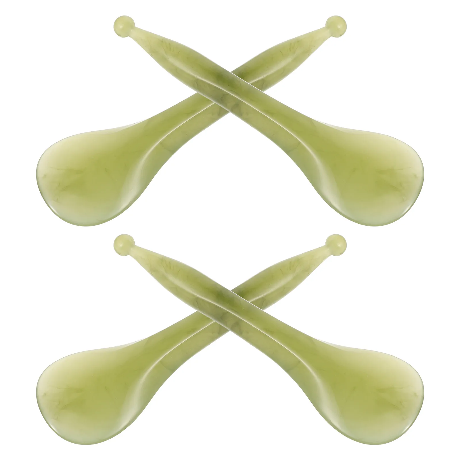 4pcs Resin Facial Guasha Massager Face Sculpting Tool For Neck Face Acupoint Stimulation Skin Care Scraping Device Gua Sha