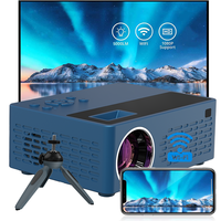 Besus J12C Mate Mini Projector 5000 Lumens ,Portable native 720P and 2.4G WIFI, Support 1080P With TV Stick Smartphone/HD/USB/AV