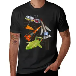 5! 4! 3! 2! 1! THUNDERBIRDS Classic The Thunderbirds POP ART T-Shirt blanks oversized t shirt men
