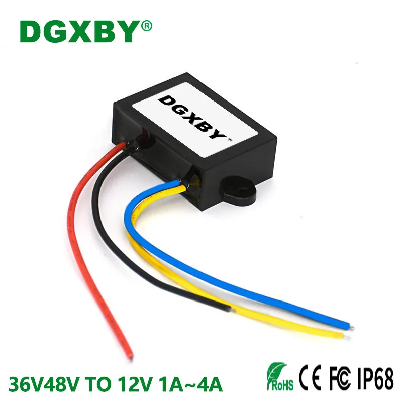 Lsolated 12V24V36V48V TO 12V 1A 2A 3A 4A DC Power Converter 9V~60V TO 12V Automotive Equipment Step-down Module CE Certification