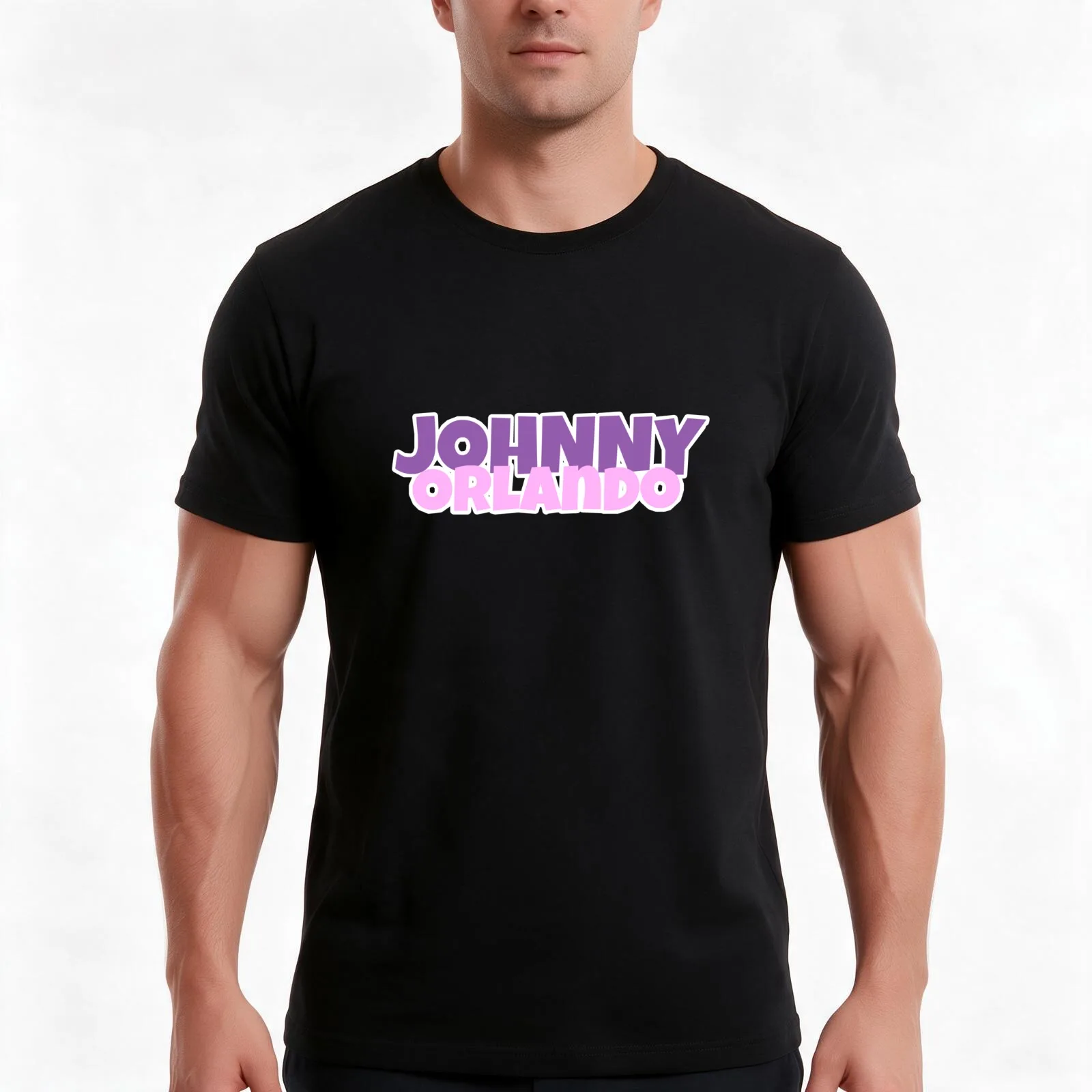 Johnny Orlando T-Shirt, Summer Casual Cotton Tee, Oversized Streetwear Tops, Vintage Graphic Print, Loose Fit Short Sleeve