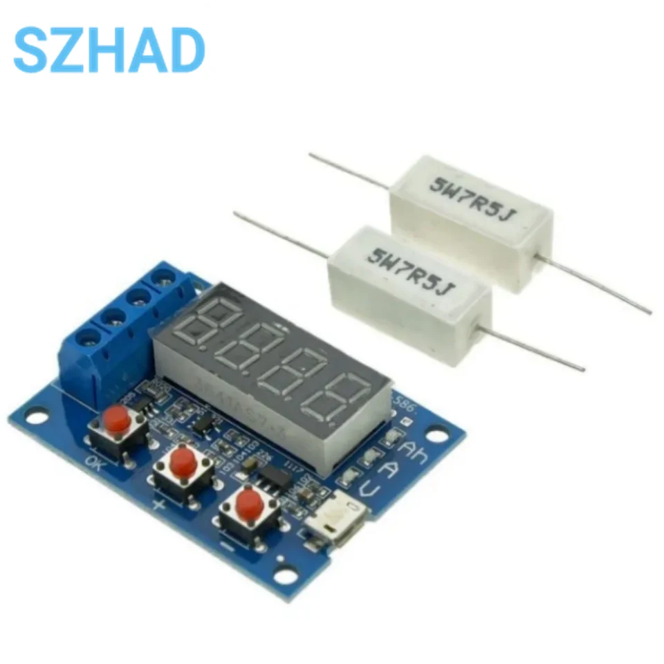 ZB2L3 Battery Capacity Tester External Load Discharge Type 1.2-12V Battery 18650 Equal Capacity Test High Quality