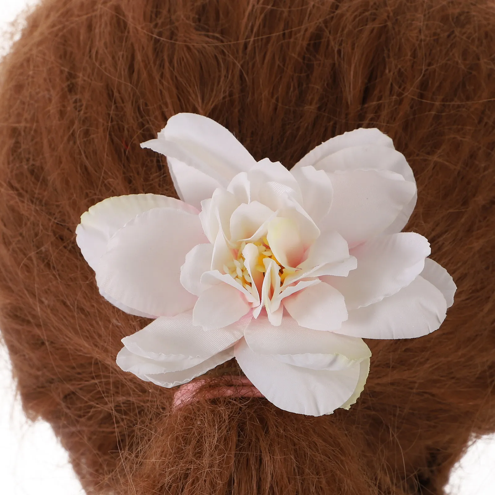 21Pcs Flower Hair Clip Set Realistic 3D Floral Barrettes Grips for Women Girls Wedding School Summer Hair Accessories