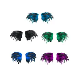 Feather Cape Gothic Halloween Shrug Wrap Fake Collar Shoulder Wrap Plume Shawl Clothing for Party Halloween Cosplay Costumes