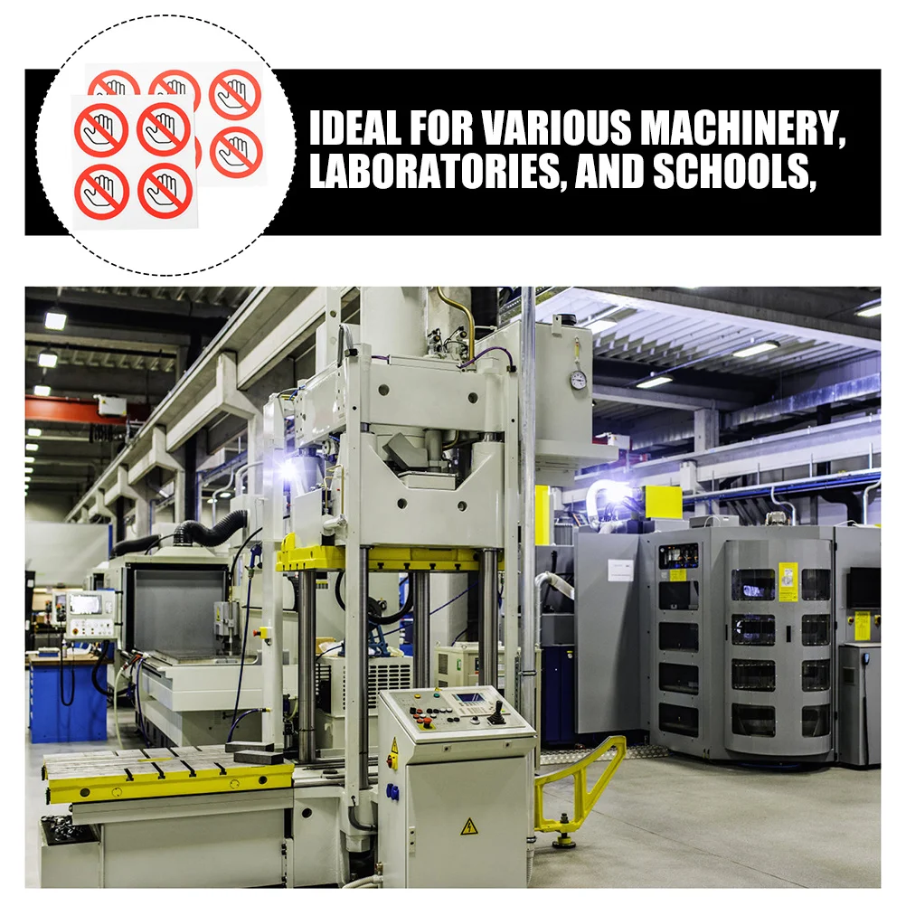 40 Pcs Water Proof Safety Sign Stickers Labels Self-adhesive Vinyl High Voltage Warning Decals