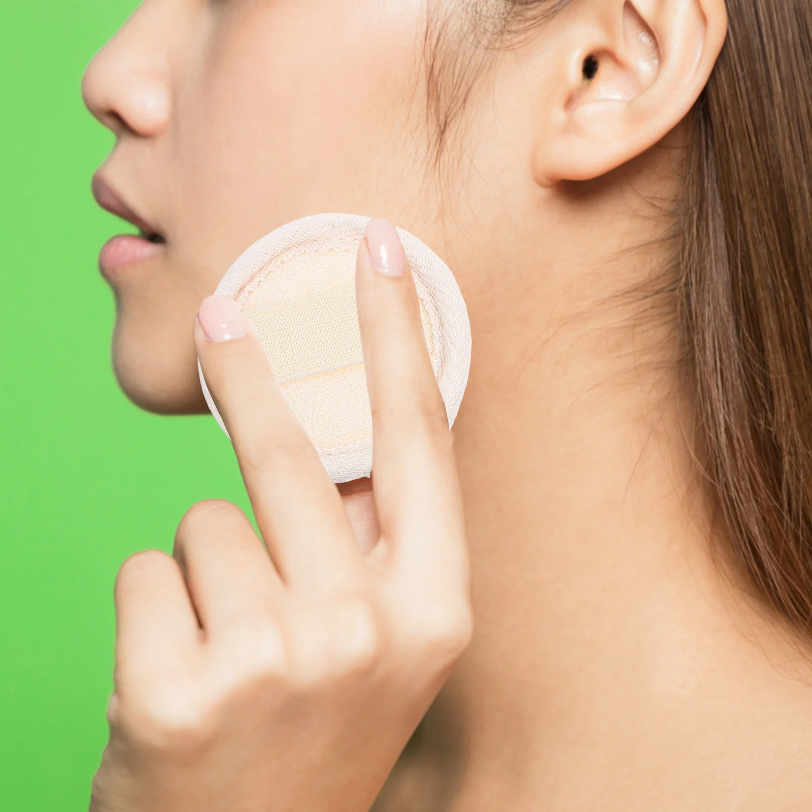 แผ่นทำความสะอาดผิวหน้า 4 ชิ้น รูปทรงกลม สำหรับขัดผิว ขจัดเครื่องสำอาง อ่อนโยนต่อผิว