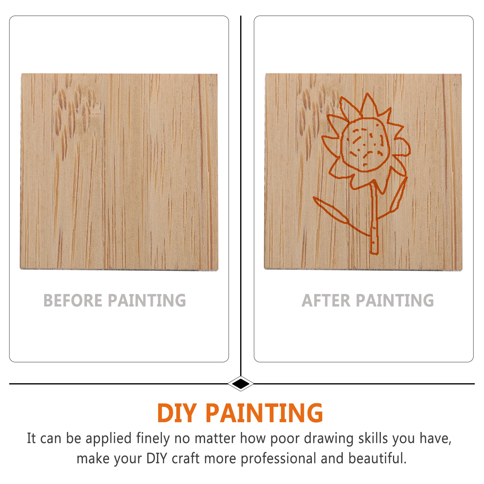 

20Pcs DIY Painting Pieces Bamboo Slices Smooth Surface Customizable Gifts Unfinished Bamboo Slices DIY Painting Pieces