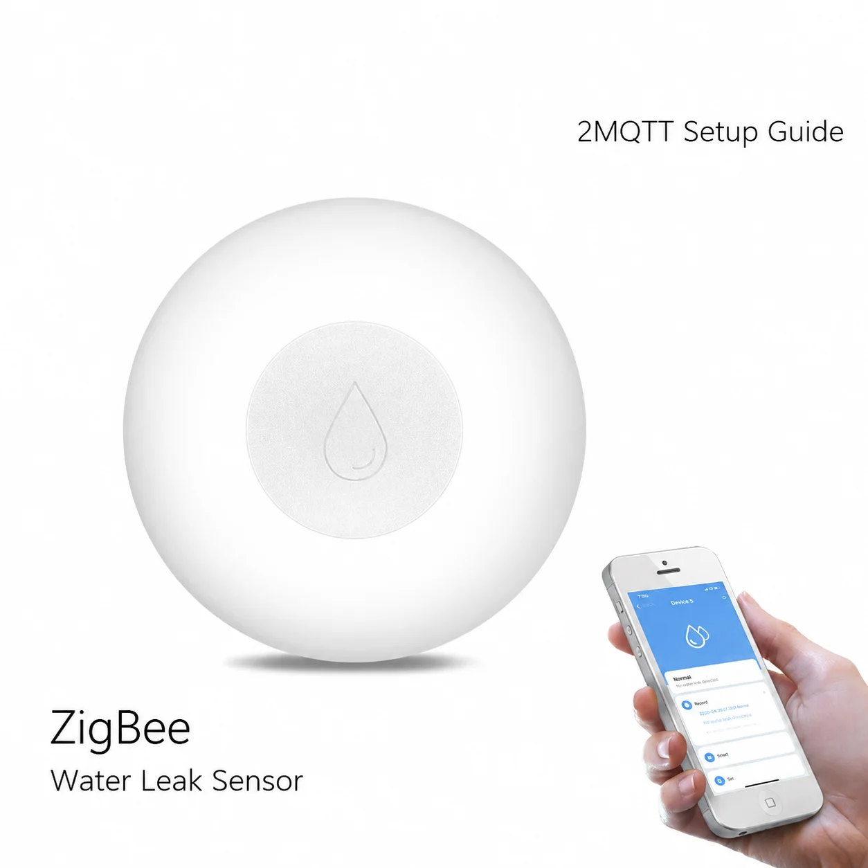 Tuya ZigBee Smart Water Leak Detector Alarm, WiFi Flood Sensor Alert, Home Security Water Leakage Monitor