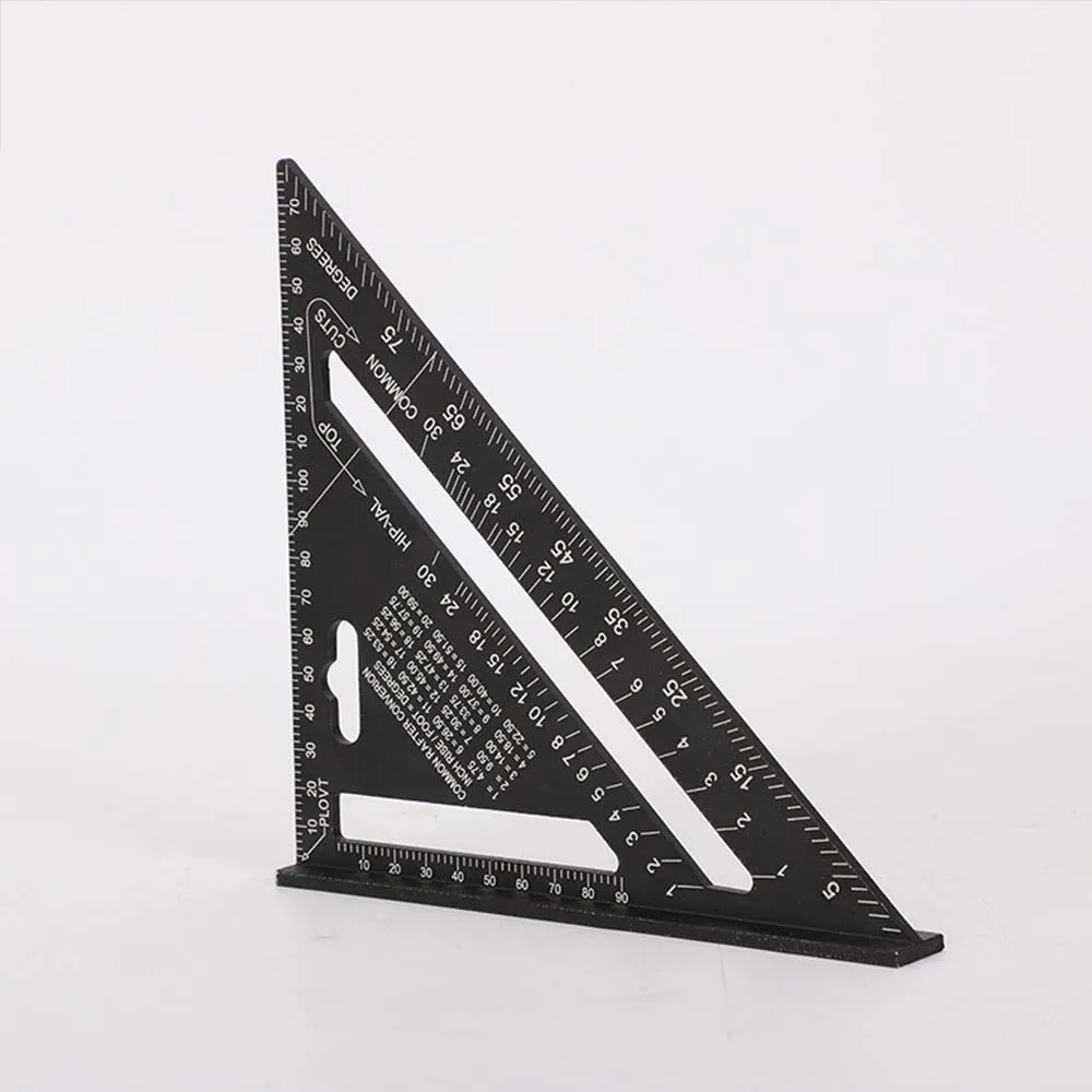 Triangle Rule 90 Degree Thickening Angle Rule Aluminum Alloy Carpenter Measurement Square Ruler Layout Tool Woodworking Tools