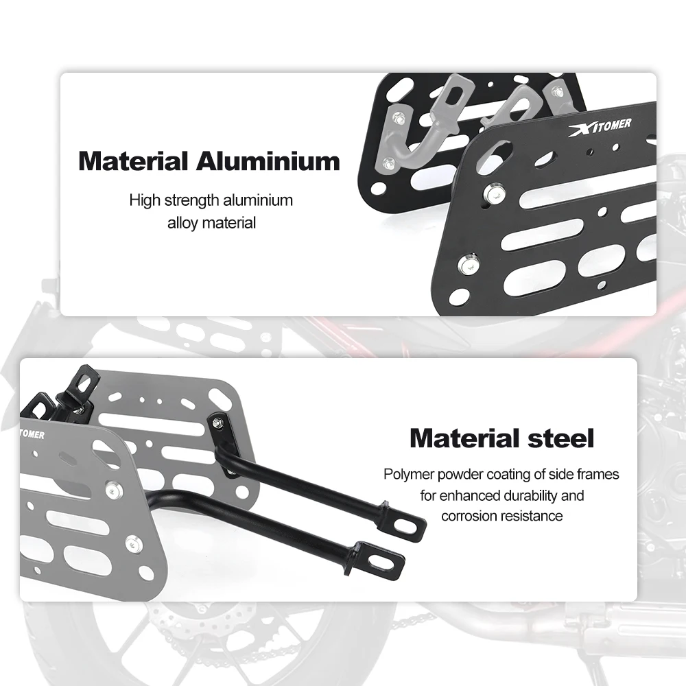 For Honda CB 750 Hornet 2023 2024 2025 Motorcycle Side Racks Saddlebag Support Bars Mounting Brackets Side Pannier Racks