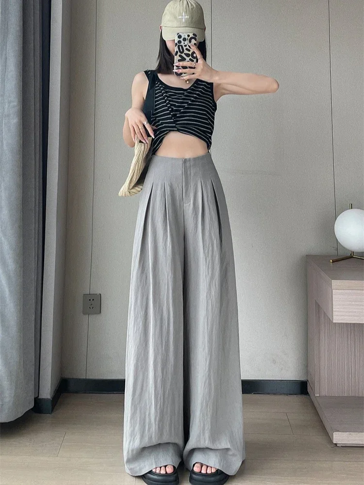 صيف جديد نمط الحرير الجليد القطن الكتان ياماموتو سراويل تقليدية عالية الخصر الكتان بنطال ذو قصة أرجل واسعة النساء تنوعا بناطيل كاجوال