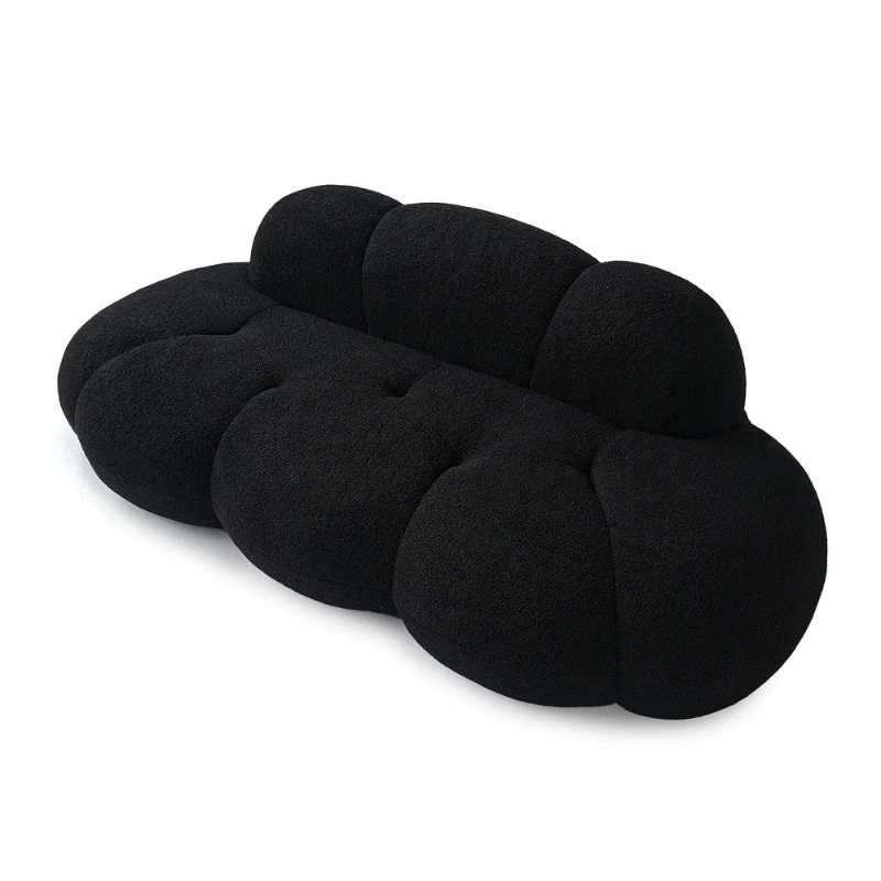 

Cloud sofa small apartment living room fabric sofa Chenier lazy compression sofa