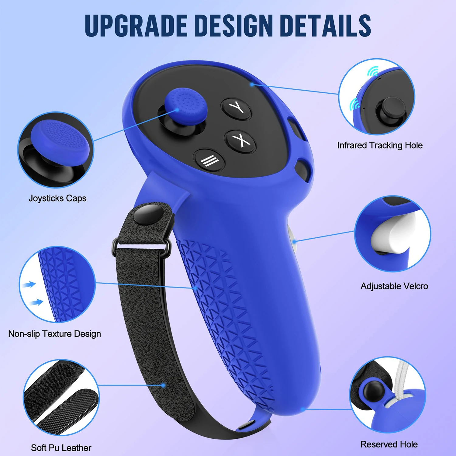 Silicone Protective Cover for Meta Quest 3S Accessories，VR Headset Controller Anti-Scratch Soft Shell Case For Oculus Quest 3S