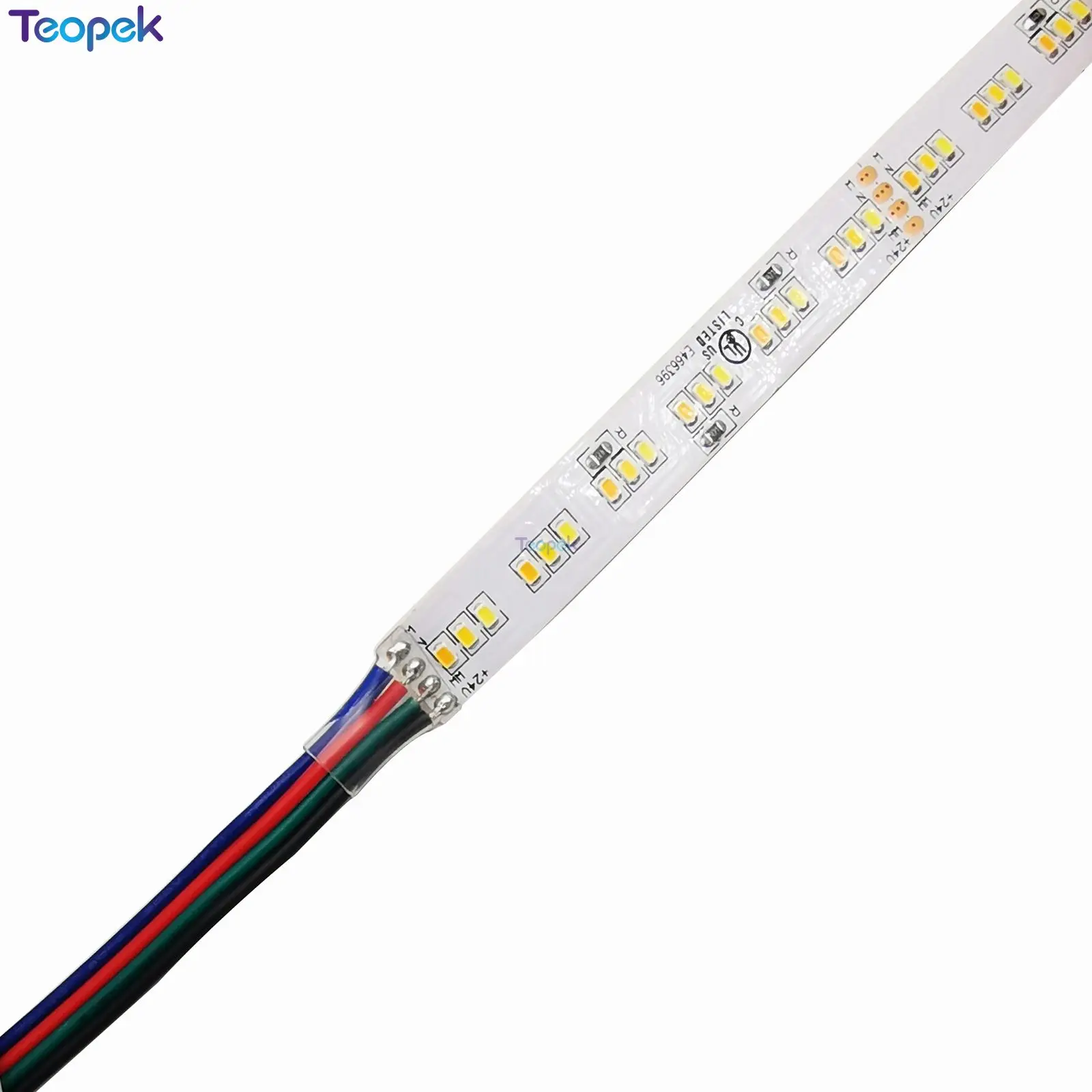 2216 CCT ثلاثي الألوان LED قطاع DC24V 252Led/m CRI 90 + تغيير لون WW + NW + CW ثلاثة ألوان درجة الحرارة قابل للتعديل شريط مرن
