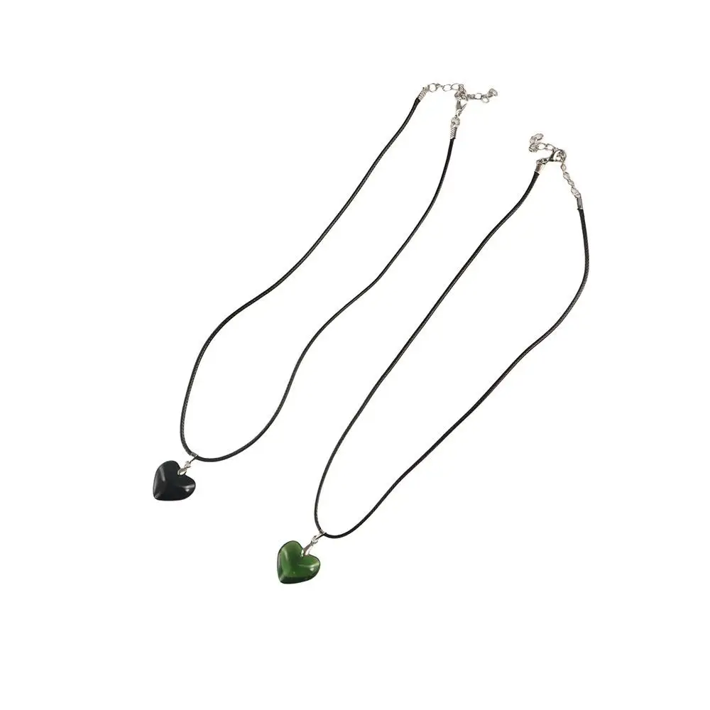 

Punk Heart Crystal Necklace Vintage Gothic Red Heart Pendant Lover Choker Rope Chain Heart Necklaces Choker Friends Gift