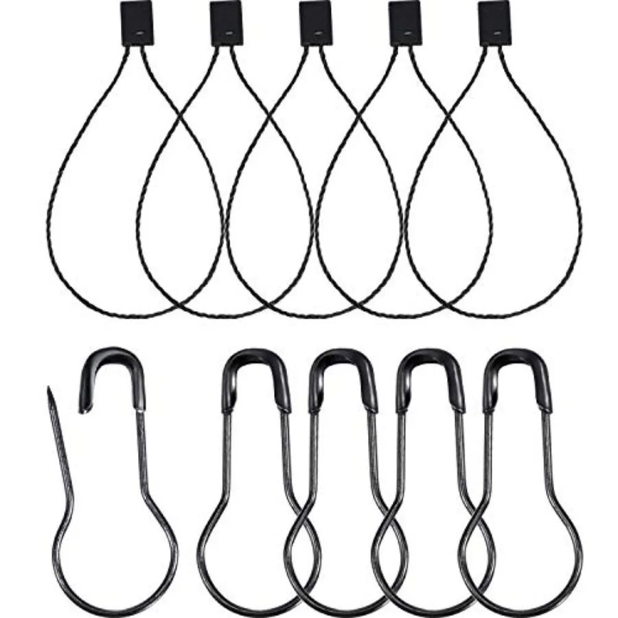

Hestya 500 Pieces Hang Tag String Black 500 Pieces Black Pins 6.6 Ih Nylon String Price Tags Plastic Fastener 0.8 Ih Metal Grou