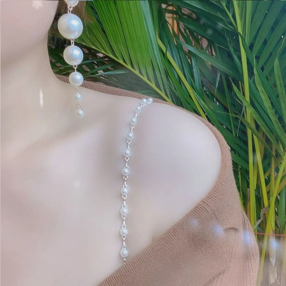 2Pairs Butterfly Pearl Bow Bra Straps Adjustable Charming Bra Shoulder Straps Underwear Accessories Ornament image 2