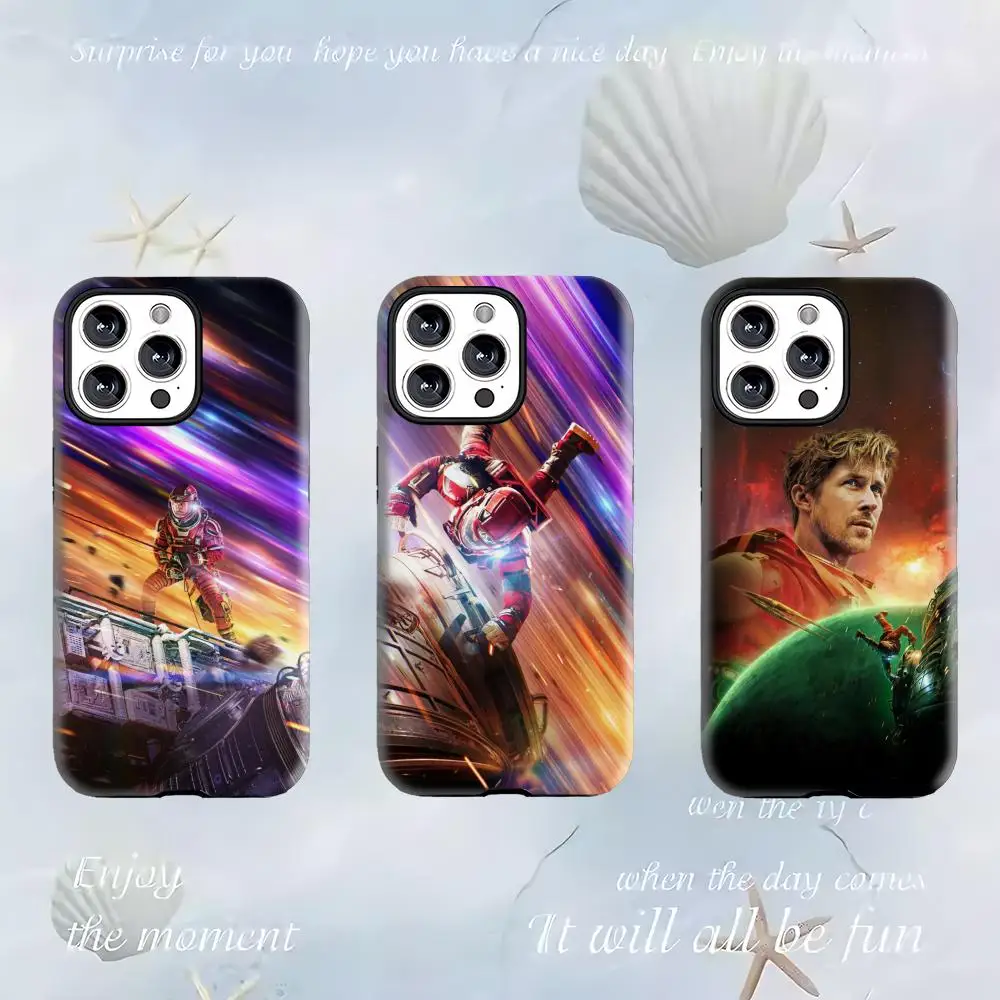 Чехол для телефона Project Hail Mary 2-в-1 с глянцевым покрытием для iPhone 17 Air, 16, 15, 14, 13, 12, 11 Pro Max, Plus, mini