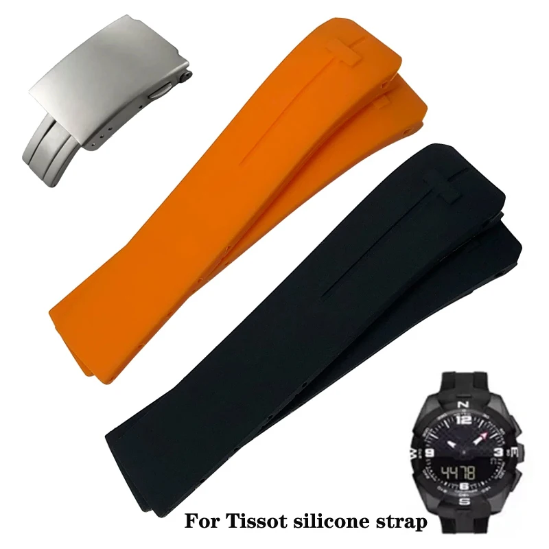 For Tissot 1853 Tengzhi T-Touch original T013 rubber watch band T047T081T33 Watch Band Rubber silicone watch strap 20mm 21mm