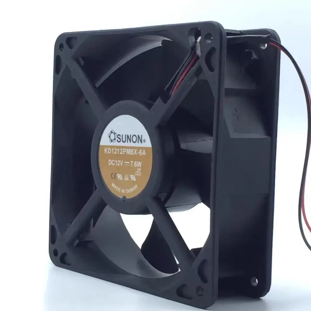 12038 Fan for Sunon KD1212PMBX-6A 120mm 7.6W 2-Wire Axial Cooling Fan, 120x120x38mm Server & Inverter Applications
