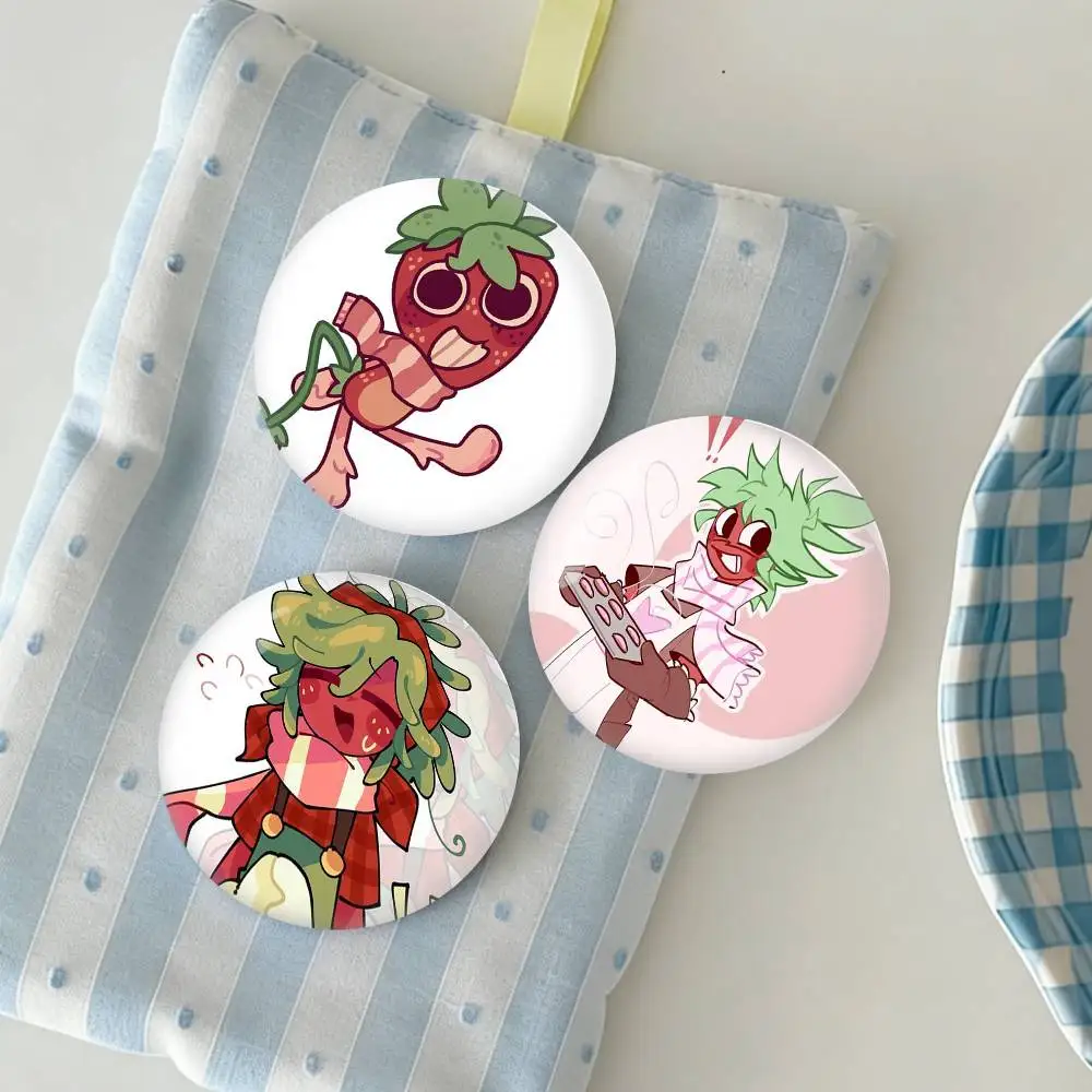 

Sprout D-Dandys W-World-s Badge fragmentation laser Game Figure Soft Button Pins Handmade Cartoon Round Brooch Bag