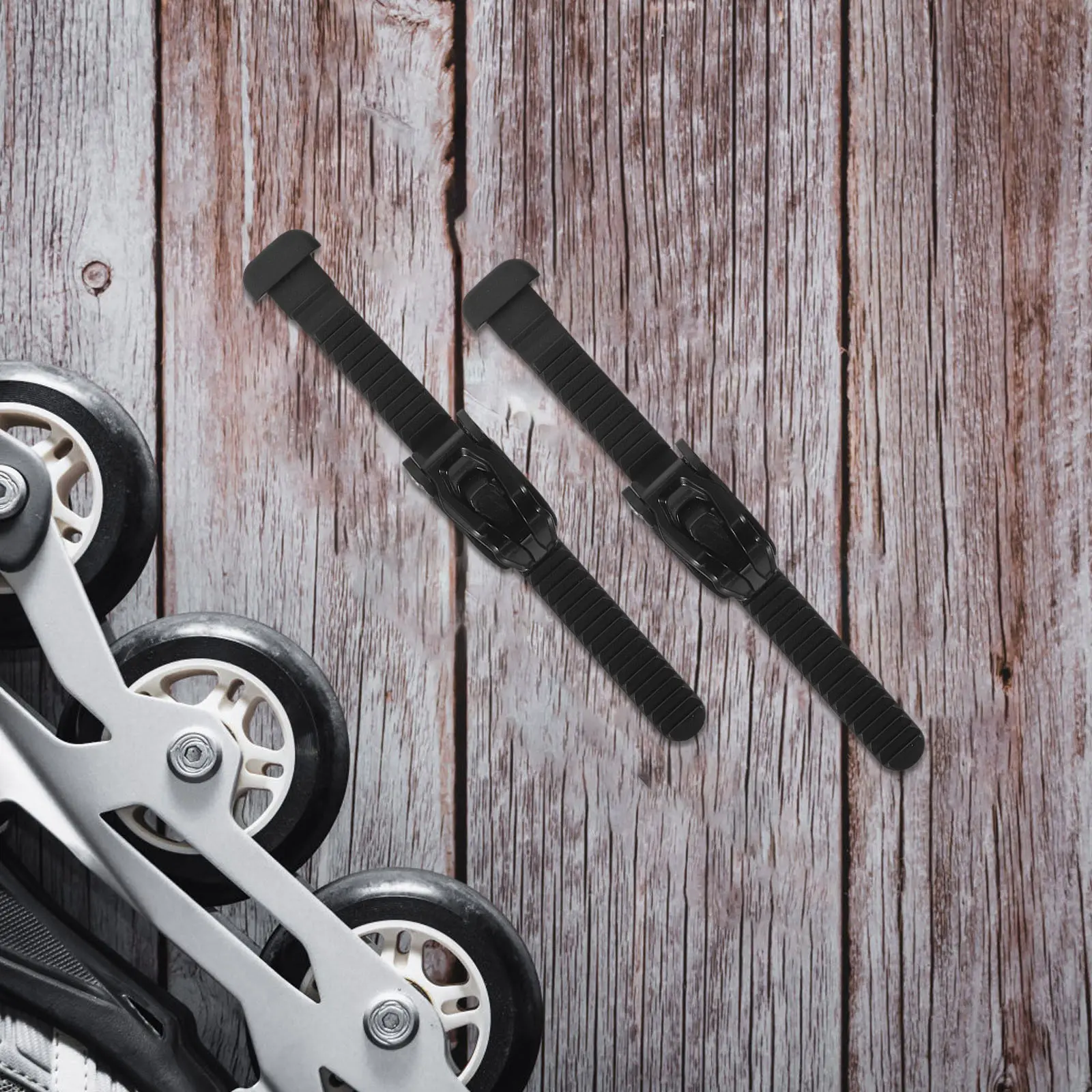 

2 Sets Adjustable Inline Skate Strap Replacement Energy Buckle Strap Roller Skate Buckle for Quad and Inline Skating Secure Fit