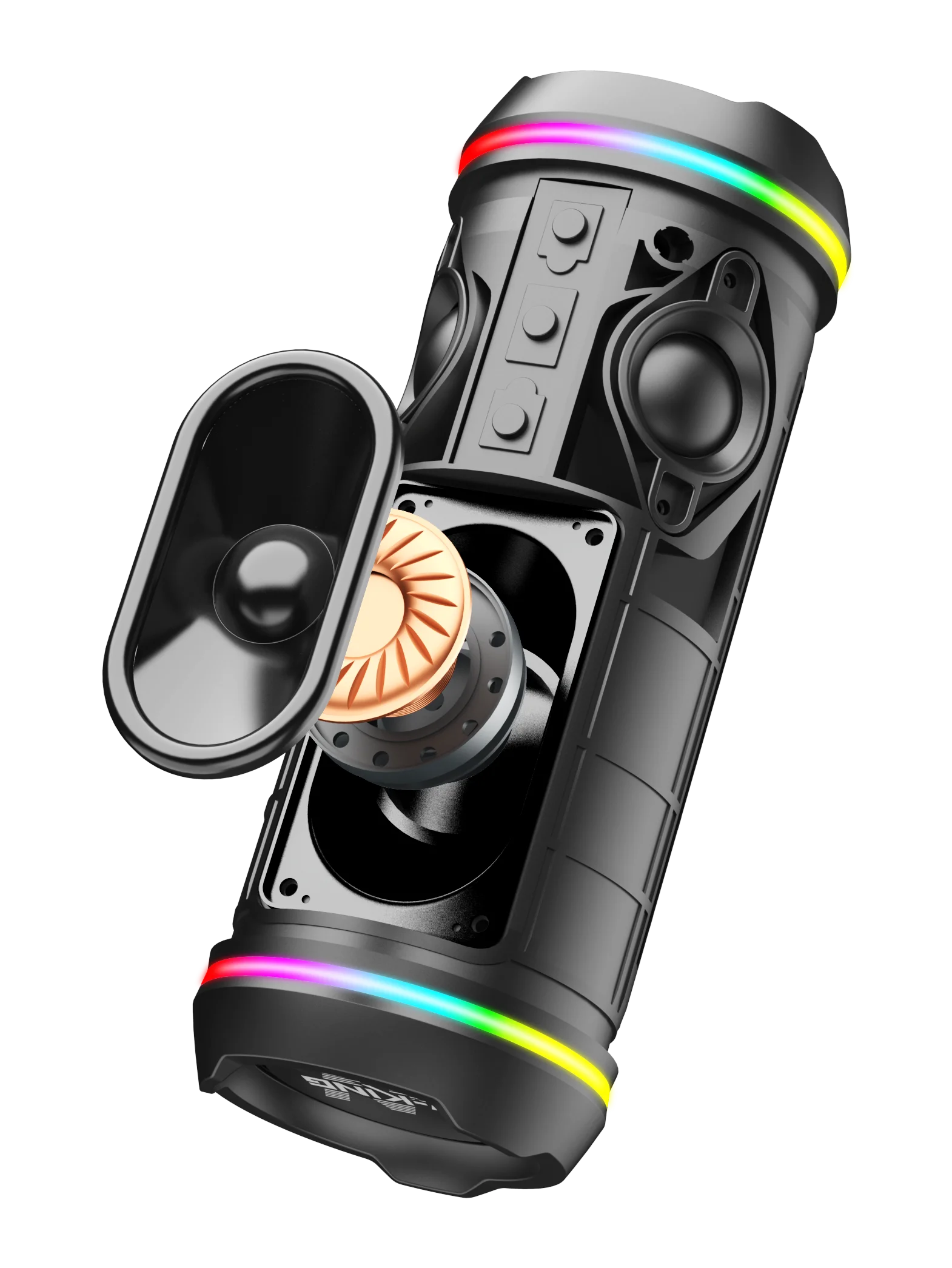 Hot Sales W-KING D220 Speakers Outdoor Sports Waterproof Portable Subwoofer Bass Wireless BT Speaker Flip7 6 USB Boombox Speaker