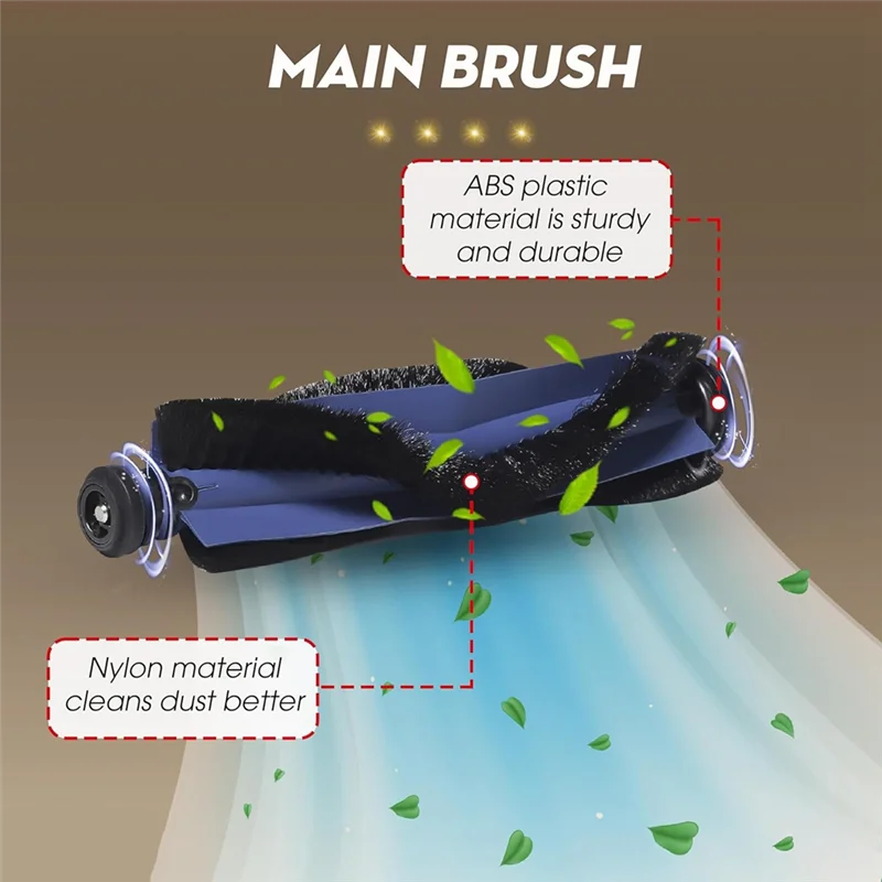 B99A-15PCS Replacement Accessories For Eufy X10 Pro Omni Vacuum Cleaner Accessory Roller Side Brush Filter Mop Pads Dust Bags