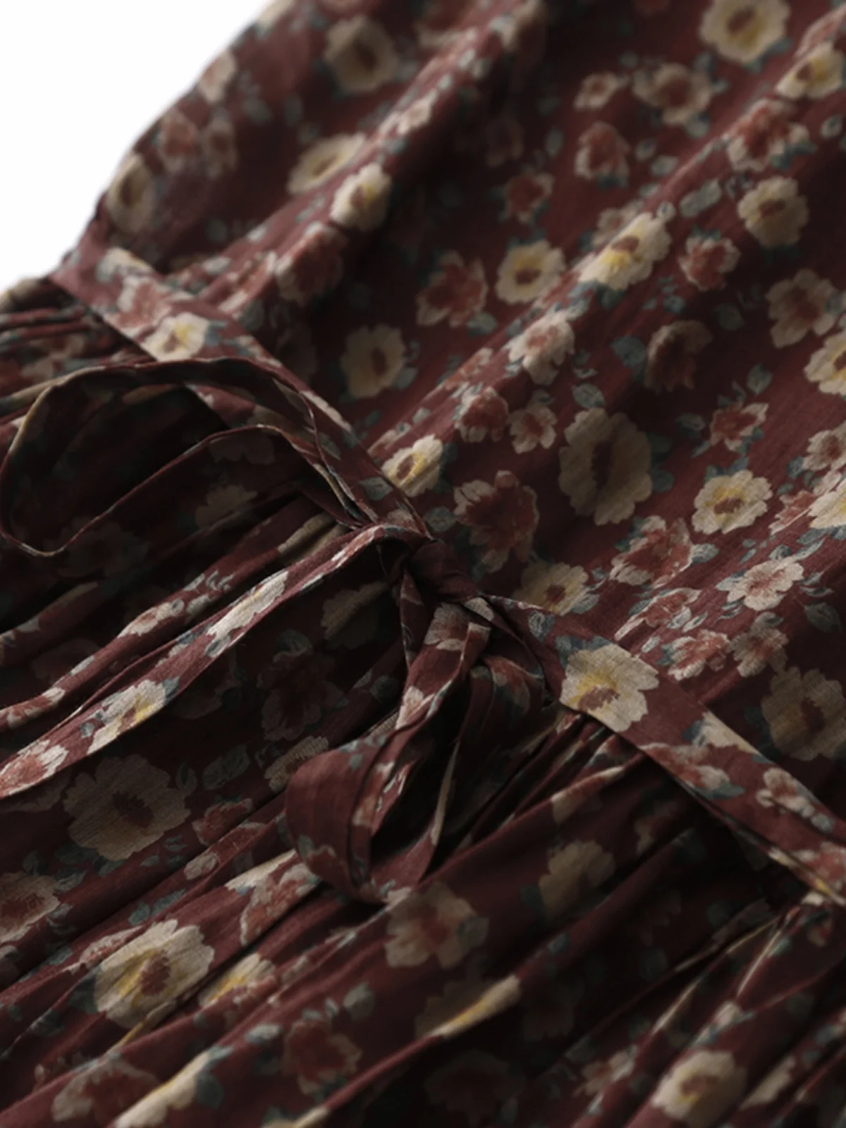 العلامة التجارية الجديدة القطن لين دكتور مع الخصر Cinching كبير سوينغ ريترو طباعة ألف خط ميدي تنورة للنساء موسم الصيف الجولة Ne #2