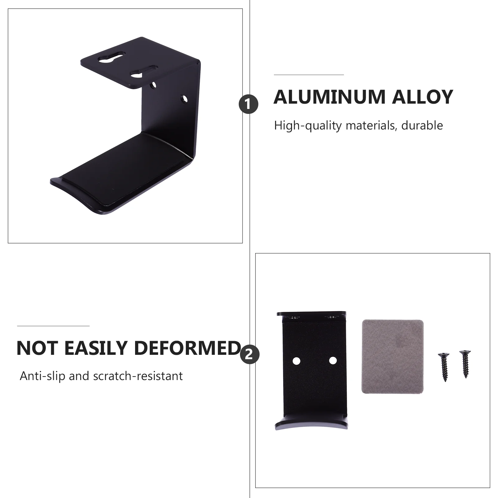 

1pc Simple Headset Stand Desktop Headphone Holder Storage Rack Gaming Home Office Use Premium Material Compact Size Flat