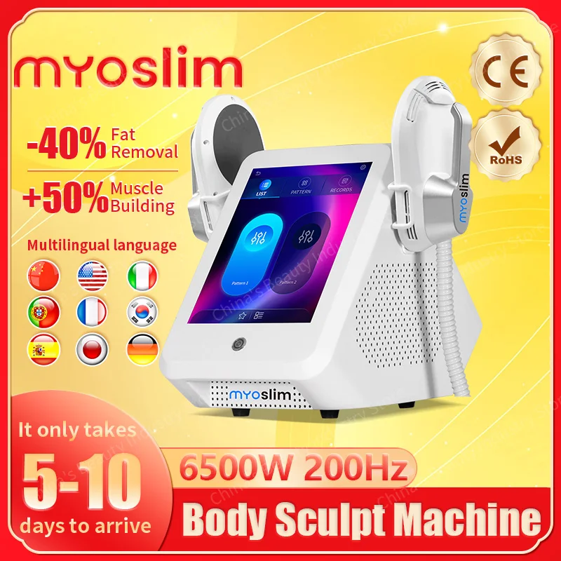 MYOslim Fat Reduction Muscle Training Device salon Body Sculpting Designed 6500W 200Hz Body Treatment Thighs Buttocks