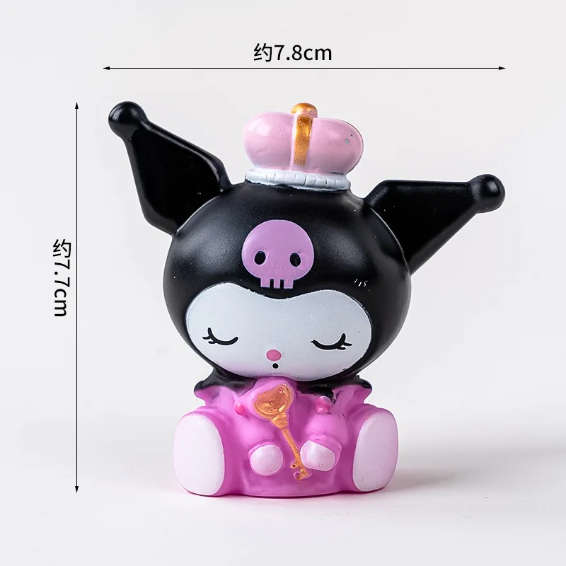 Sanrio Hello Kitty Model Toys Cartoon Action Anime Figures Kuromi Mymelody Cinnamoroll Toys Cute Room Desktop Ornaments Gifts