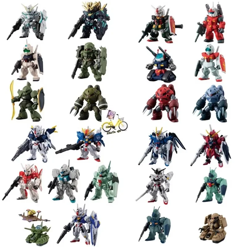 Original Bandai Gundam FW CONVERGE Gashapon Kawaii Anime Figurine Cute Action Figure Capsule Toys Assembly Model Gift