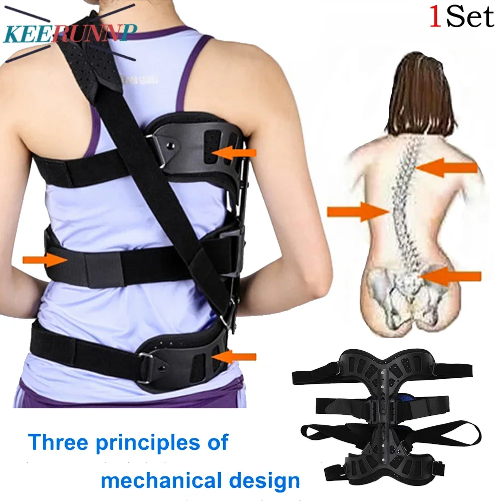 1Set Scoliosis Braces Posture Strainghter Treatment Adjustable Spinal Auxiliary Orthosis for Back Postoperative Recovery Adults