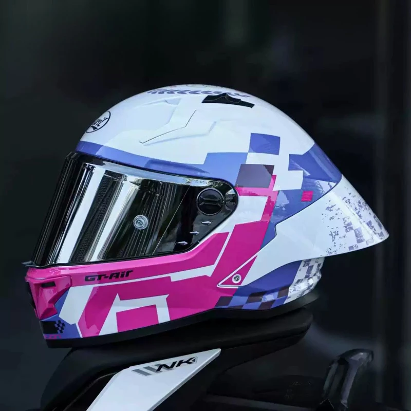 Motorcycle Full Helmet Large Tail Retro Cruise Motorcycle Helmet Double Lens Capacete Masculino Casco Moto ECE DOT Certification