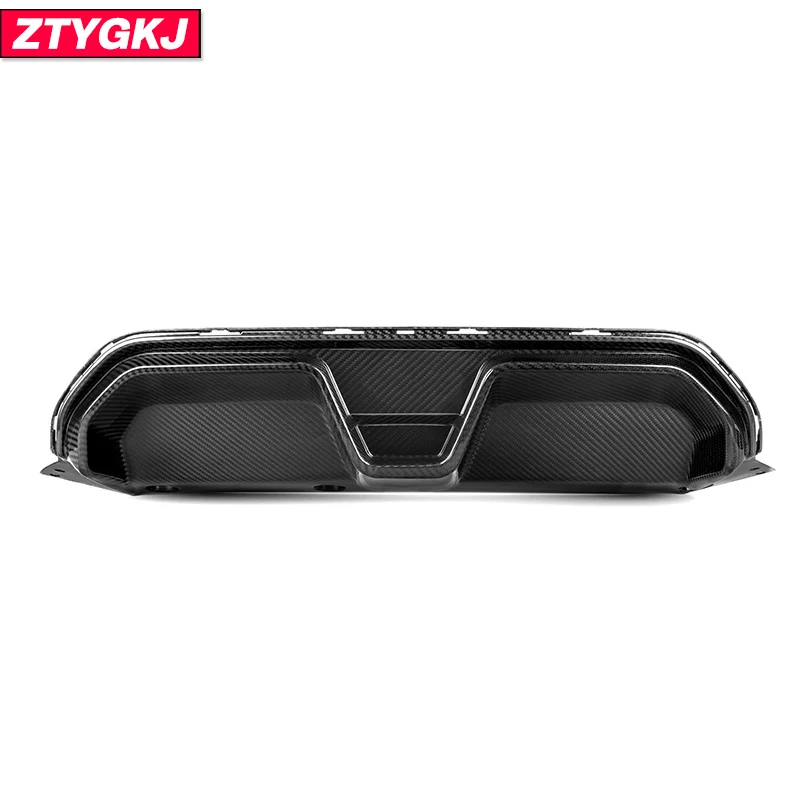 C Style Dry Carbon Fiber Material Rear Bumper Lip Spoiler Diffuser For BMW M5 F90 LCI Tuning 2020 Up