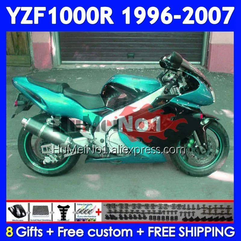 Thunderace For YAMAHA YZF 1000R YZF1000R 96 97 98 99 00 Cyan black 01 354No.88 YZF-1000R 2002 2003 2004 2005 2006 2007 Fairing