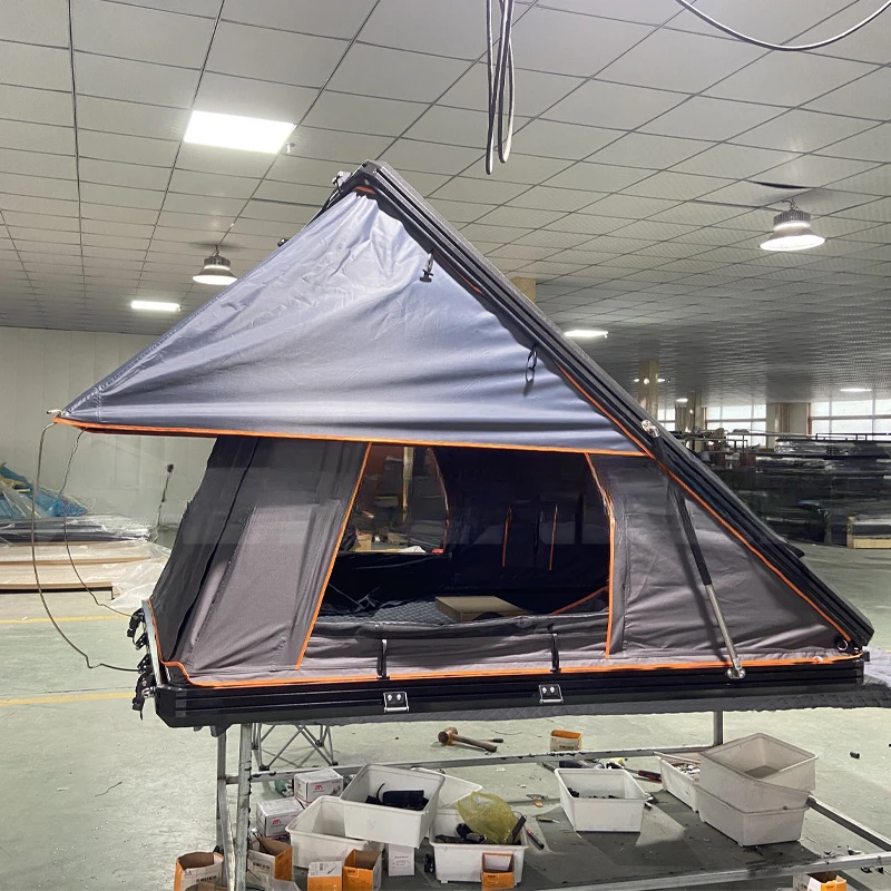 Aluminum Hard Shell Roof Top Tent Camper Rooftop Tent Outdoor Camping Wild Portable Outdoor Privacy Four-season Tent